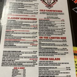 Johnny B's Restaurant - Menu