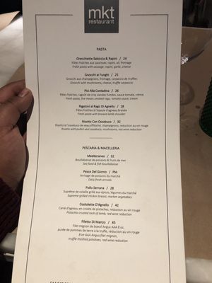 Menu photo 2 Osteria MKT Montreal, QC