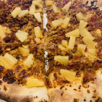 Za's on Devine - Build your own pizza (Bacon; pineapple; Gouda cheese;sausage) - Pizza Near Me - Columbia, South Carolina Za's on Devine - Build your own pizza (Bacon; pineapple; Gouda cheese;sausage) - Pizza Near Me - Columbia, South Carolina