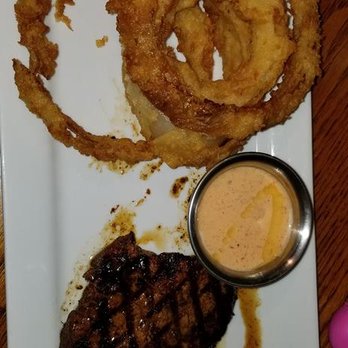 Briquettes Steakhouse - kids sirloin and onion rings. - Steakhouses Near Me - Mobile, Alabama
