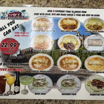 Casa Jimenez - Updated - All you can eat menu - Mexican Near Me - Fontana, California Casa Jimenez - Updated - All you can eat menu - Mexican Near Me - Fontana, California