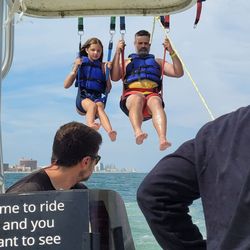 Oceanside Watersports - Parasailing lift off