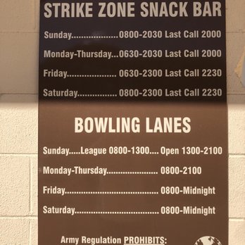 Fort Shafter Bowling Center - business hours - Bowling Near Me - Honolulu, Hawaii