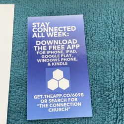 The Connection Church - APP Info to download to Stay Connected!