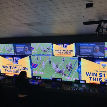 Circa - View of the sports book main screen from the overhang bar. - Casinos Near Me - Las Vegas, Nevada