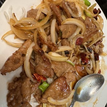 Jiayuan Dumpling House - Mongolian Beef. Was delicious with a small bit of heat from the chilis! Only complaint was I wanted more green onion. - Szechuan Near Me - Redondo Beach, California Jiayuan Dumpling House - Mongolian Beef. Was delicious with a small bit of heat from the chilis! Only complaint was I wanted more green onion. - Szechuan Near Me - Redondo Beach, California