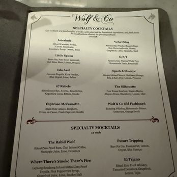 Wolf & Company - Cocktail Bars Near Me - Chicago, Illinois Wolf & Company - Cocktail Bars Near Me - Chicago, Illinois