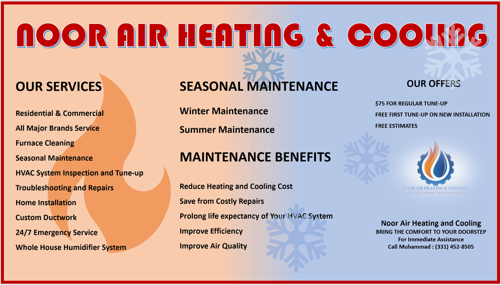 Slide of Noor Air Heating & Cooling