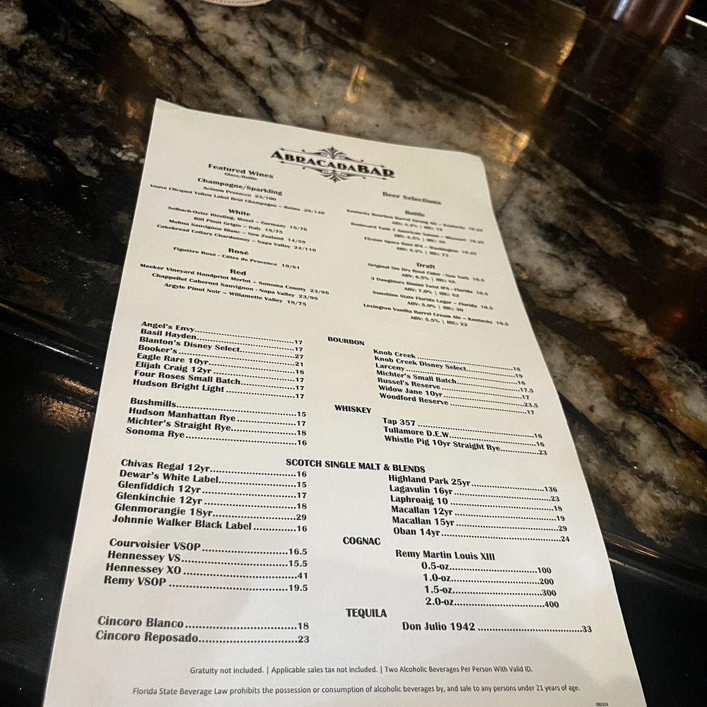AbracadaBar - Cocktail Bars Near Me - Orlando, Florida
