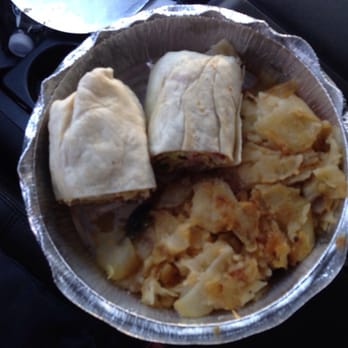 Tibbett Diner - Lots of potatoes the dwarf a spring roll sized wrap in comparison. - Diners Near Me - Bronx, New York Tibbett Diner - Lots of potatoes the dwarf a spring roll sized wrap in comparison. - Diners Near Me - Bronx, New York