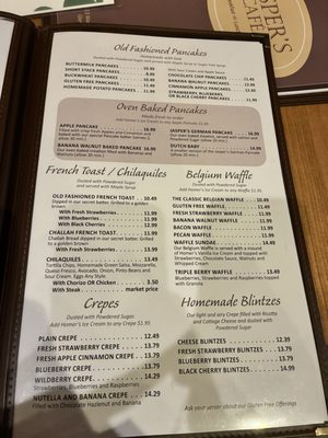 Menu photo 3 Jasper's Cafe Glenview, IL