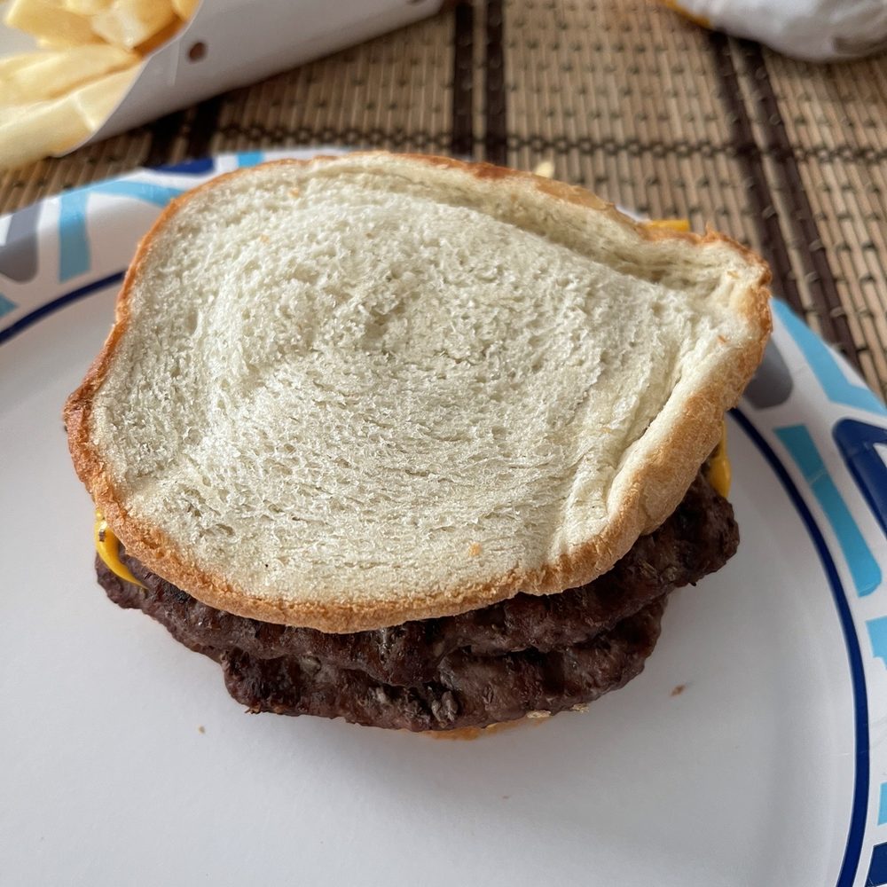 So I was hung up on when I questioned if my toasted sourdough double was really toasted or not,