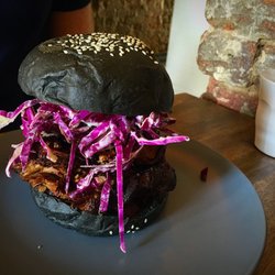 Reverends Fine Coffee - Beef brisket burger