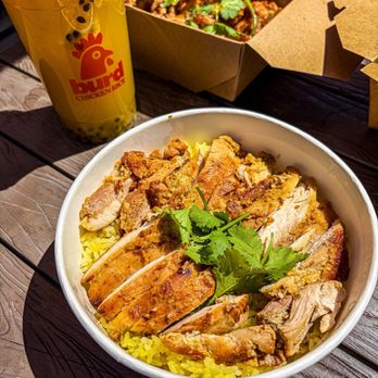 Burd Chicken Rice - Lemongrass protein bowl IG @snacks_with_steph - Cambodian Near Me - Long Beach, California