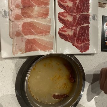 Go Shabu - Spicy Shabu and 3 meats - Pork Belly, Ribeye, Chicken - Buffets Near Me - Houston, Texas Go Shabu - Spicy Shabu and 3 meats - Pork Belly, Ribeye, Chicken - Buffets Near Me - Houston, Texas