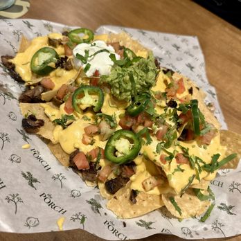 The Porch - Brisket Nachos - Southern Near Me - Dallas, Texas