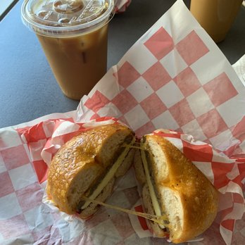 Macon Bagels - SEC on cheddar adobo bagel - Bagels Near Me - Macon, Georgia Macon Bagels - SEC on cheddar adobo bagel - Bagels Near Me - Macon, Georgia