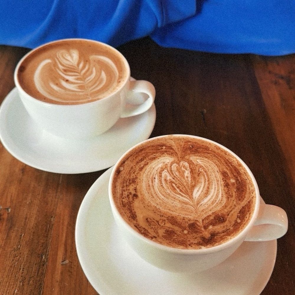 Mexican Mocha (top) and Fireside latte (bottom)