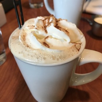 Blue's Egg + Bakery - Pumpkin spaced latte. - Breakfast & Brunch Near Me - Milwaukee, Wisconsin Blue's Egg + Bakery - Pumpkin spaced latte. - Breakfast & Brunch Near Me - Milwaukee, Wisconsin