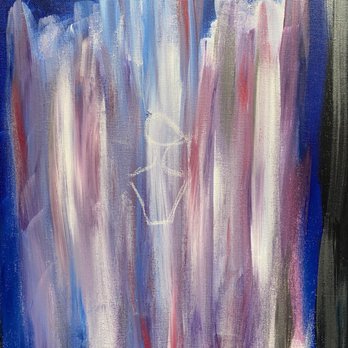 Pinot's Palette - The start of my snow princess painting. - Paint & Sip Near Me - Columbus, Ohio