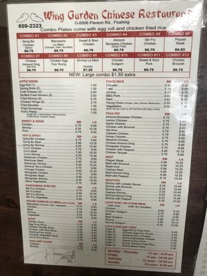 Menu photo 2 Wing Garden Flushing, MI