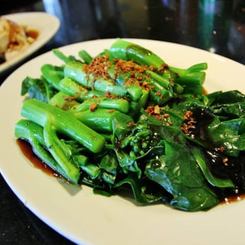 Kim Tar - Sauteed Chinese Broccoli ($6.95): Stir-fried in Garlic & Oyster Sauce. This was delicious...the garlic makes it happen! - Chinese Near Me - Artesia, California