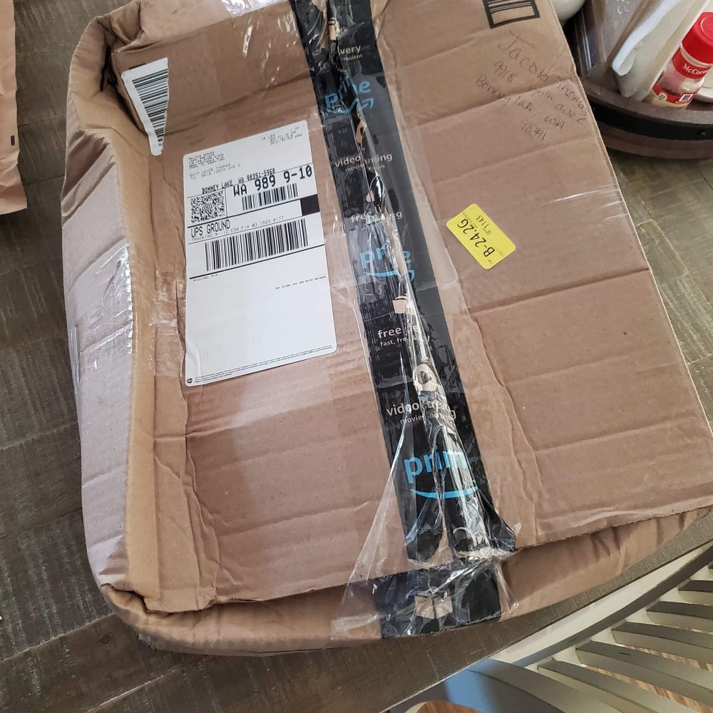 The UPS Store - The Box should not have been handled like this to crush the entire box,sides etc. - Printing Services Near Me - Lutz, Florida