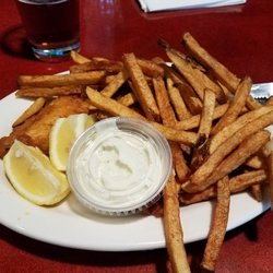 The Brook Downtown - Fish & Chips (1/2 order). Good fries.