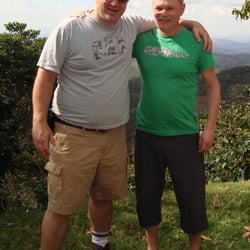 Tabak Gausterer - Christopher Mey of Rocky Patel Cigars visits with Karl of Tabak Gausterer.