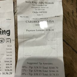 Wanting more gratuity on top of the automatically added gratuity?