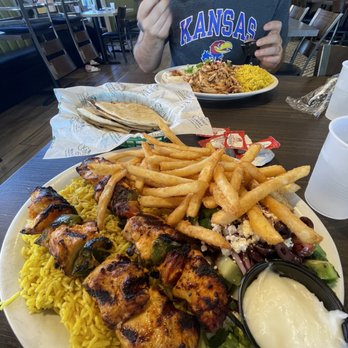 Green Corner Restaurant - Chicken Kabob Plate - Mediterranean Near Me - Mesa, Arizona