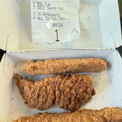 McDonald's - These people continuously are messing with my money, they scammed me off of one chicken strip. Is it really that hard to count to four?