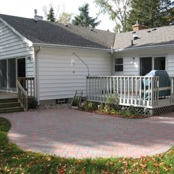 A beautiful brick paver patio for the homeowner's to enjoy.