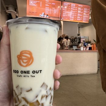 Odd One Out - Jasmine green milk tea with jasmine silk boba - Coffee & Tea Near Me - Los Angeles, California Odd One Out - Jasmine green milk tea with jasmine silk boba - Coffee & Tea Near Me - Los Angeles, California