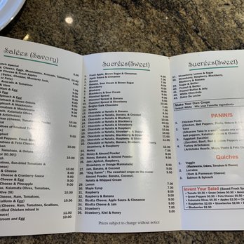 Point Chaud Cafe & Crepes - Menu on 2/16/2020. - Creperies Near Me - Washington, DC, District of Columbia Point Chaud Cafe & Crepes - Menu on 2/16/2020. - Creperies Near Me - Washington, DC, District of Columbia