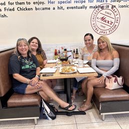 Left to right- Angie (front) Linda (back), Me -Miki (front) Carrie (back). My classmates from high school!  I love them!!