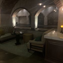 Pin + Proof - Sitting areas next to bowling lanes
