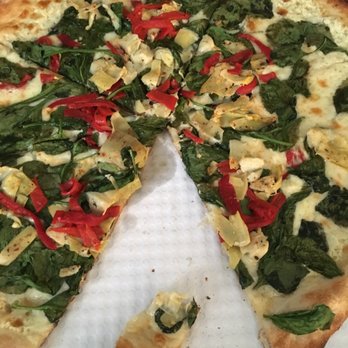 Hello Pizza - Artichoke and spinach pizza! - Pizza Near Me - Edina, Minnesota Hello Pizza - Artichoke and spinach pizza! - Pizza Near Me - Edina, Minnesota