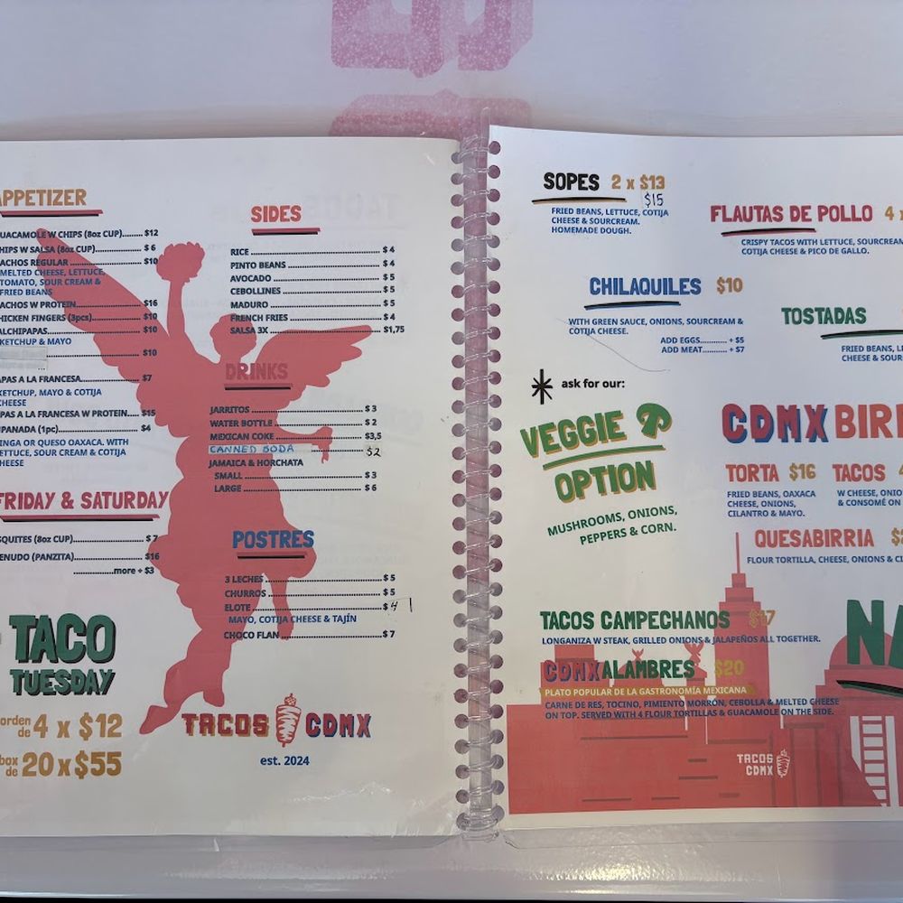 Tacos CDMX - Menu - Tacos Near Me - Westwood, New Jersey Tacos CDMX - Menu - Tacos Near Me - Westwood, New Jersey