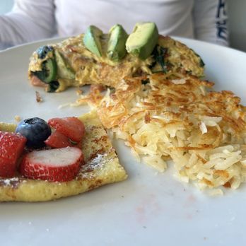 Eggsquisite Cafe - Crepe with fruit we split . - Breakfast & Brunch Near Me - Southlake, Texas Eggsquisite Cafe - Crepe with fruit we split . - Breakfast & Brunch Near Me - Southlake, Texas