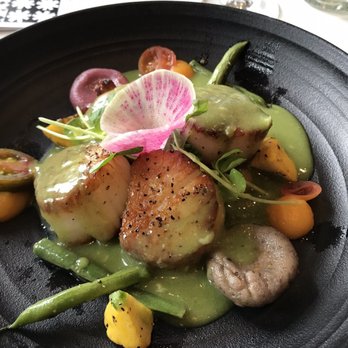 Xochi - The scallop dish it was wonderful they bring to table without sauce then applying it at service - Mexican Near Me - Houston, Texas Xochi - The scallop dish it was wonderful they bring to table without sauce then applying it at service - Mexican Near Me - Houston, Texas