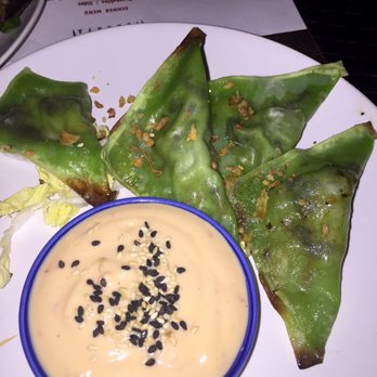 Kaizen - Veggie Gyoza - a little greasy - wouldn't order the veggie version again. - Asian Fusion Near Me - Knoxville, Tennessee