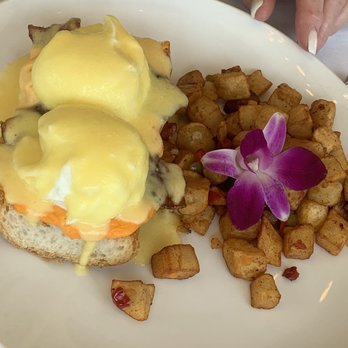 Refinery Jax Beach - Eggs Benedict, home fries - Bars Near Me - Jacksonville Beach, Florida Refinery Jax Beach - Eggs Benedict, home fries - Bars Near Me - Jacksonville Beach, Florida