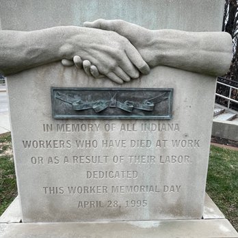 Workers' Memorial Sculpture - Public Art Near Me - Indianapolis, Indiana Workers' Memorial Sculpture - Public Art Near Me - Indianapolis, Indiana