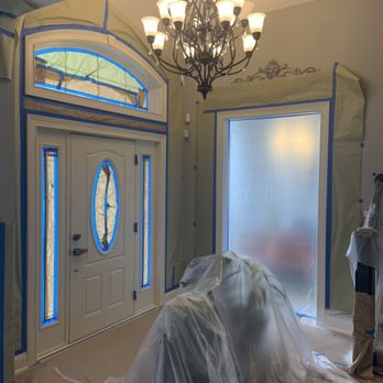 ColorSmart Painting - Interior trim being sprayed - Painters Near Me