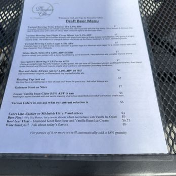 Cork and Taps by Domanico Cellars - Menu - Wine Tasting Room Near Me - Prosser, Washington