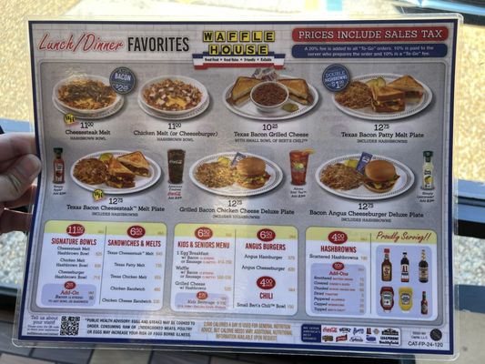 Menu photo 3 Waffle House Sarasota, FL