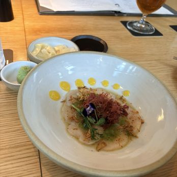 Katami - HOTATE CRUDO & CUCUMBER VINAIGRETTE - Sushi Bars Near Me - Houston, Texas
