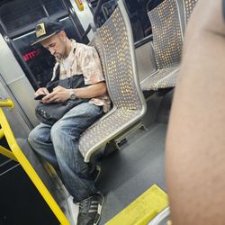 The San Fernando Valley - Riding the metro, making new friends.