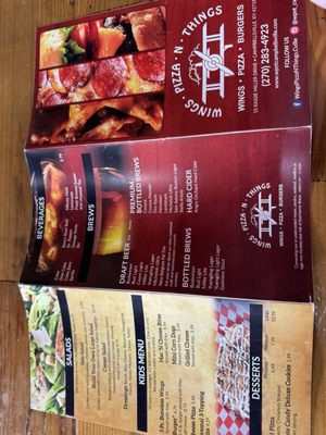 Menu photo 1 Wings Pizza N Things Campbellsville, KY Menu photo 1 Wings Pizza N Things Campbellsville, KY
